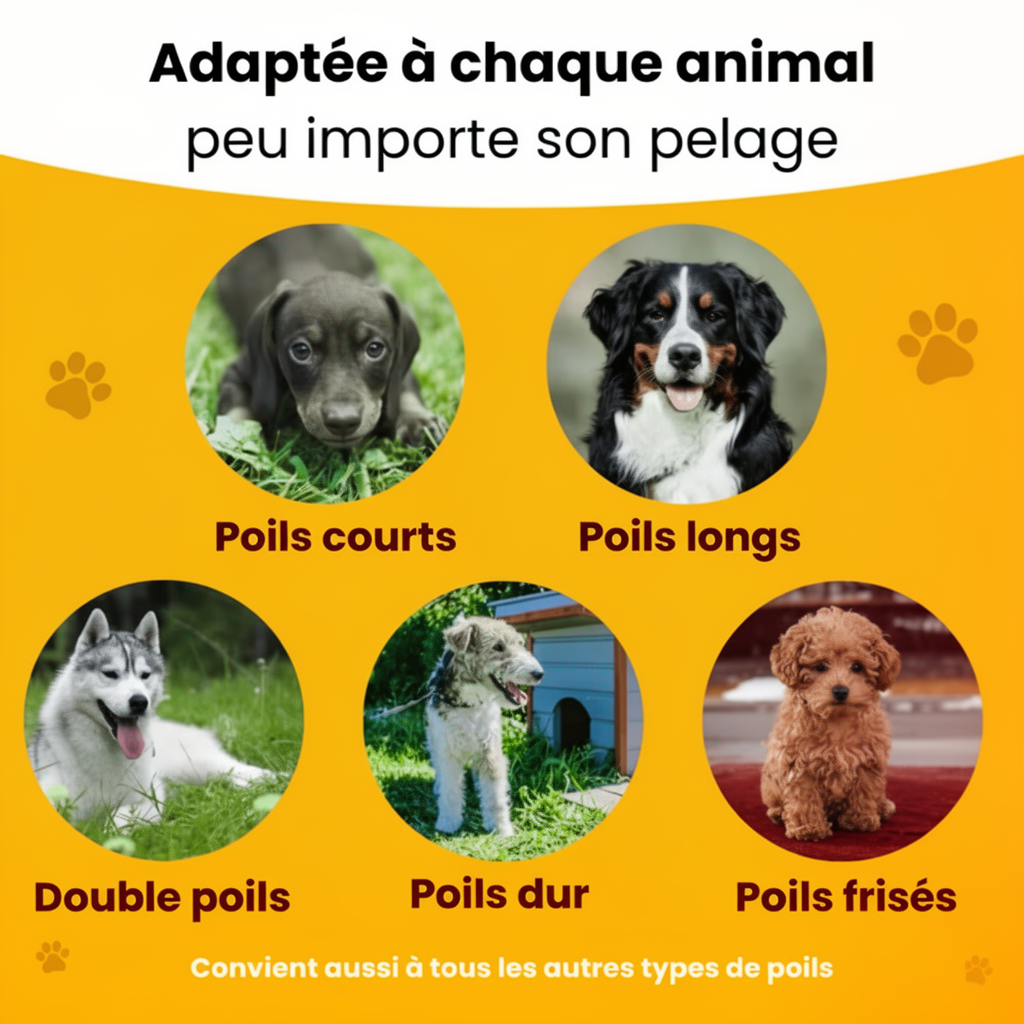 Le BrosseMatic™ – Brosse Anti-Poils Chiens